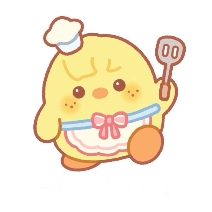 Con gà chibi thể hiện nét ngây ngô