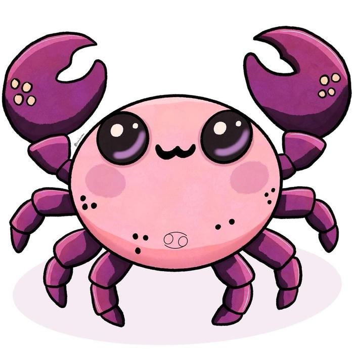 Cua chibi đứng cạnh nền trống rất nổi