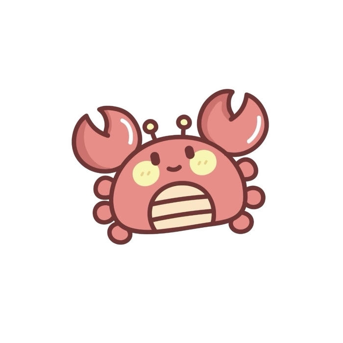 Cua chibi đứng một mình trông rất buồn cười