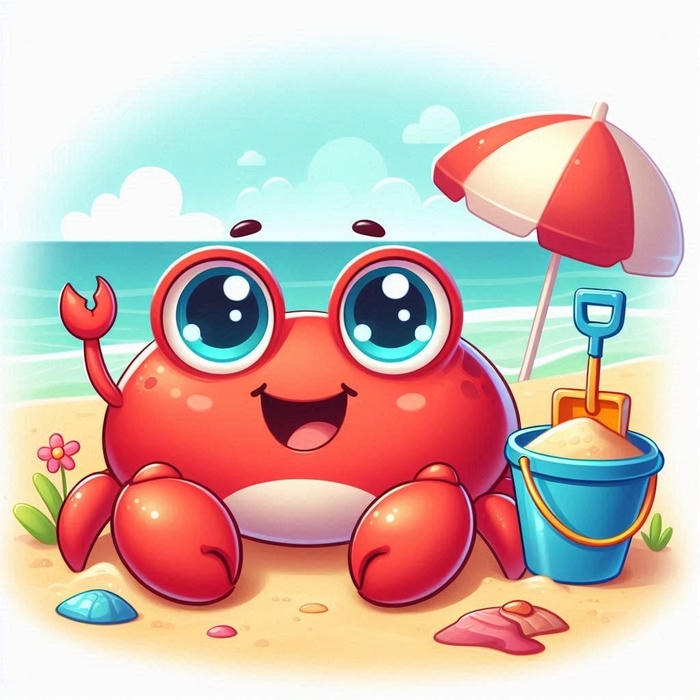 Cua chibi trông như bước ra từ tranh vẽ