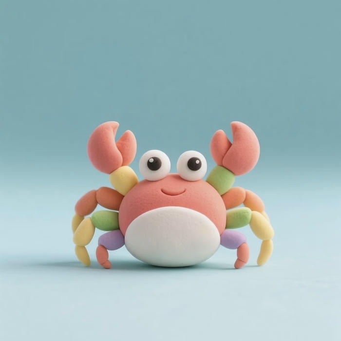 Cua chibi xuất hiện với đôi mắt to