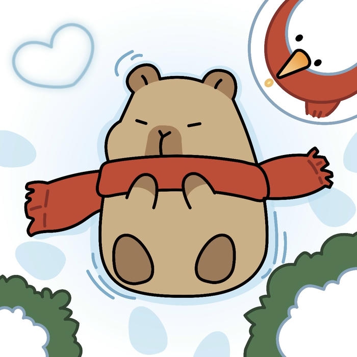 Hình ảnh capybara chibi hợp gu người thích cute