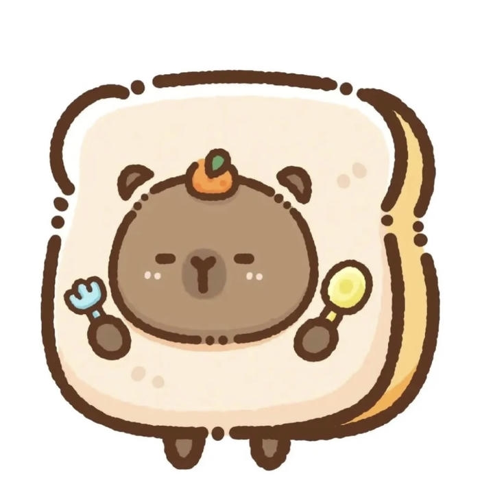 Hình ảnh capybara chibi mang nét đáng yêu quen