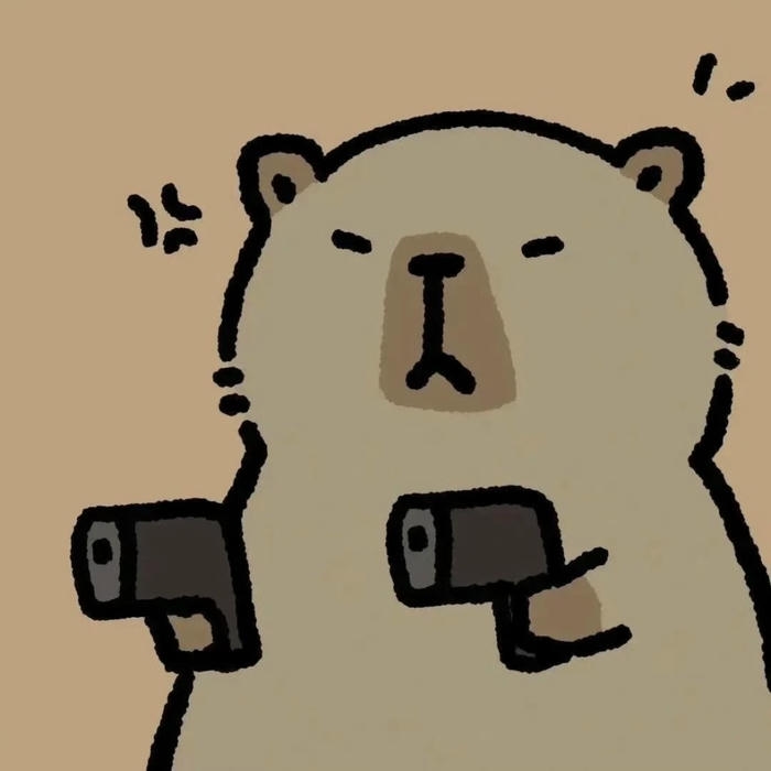 Hình ảnh capybara chibi tạo cảm giác dễ mến