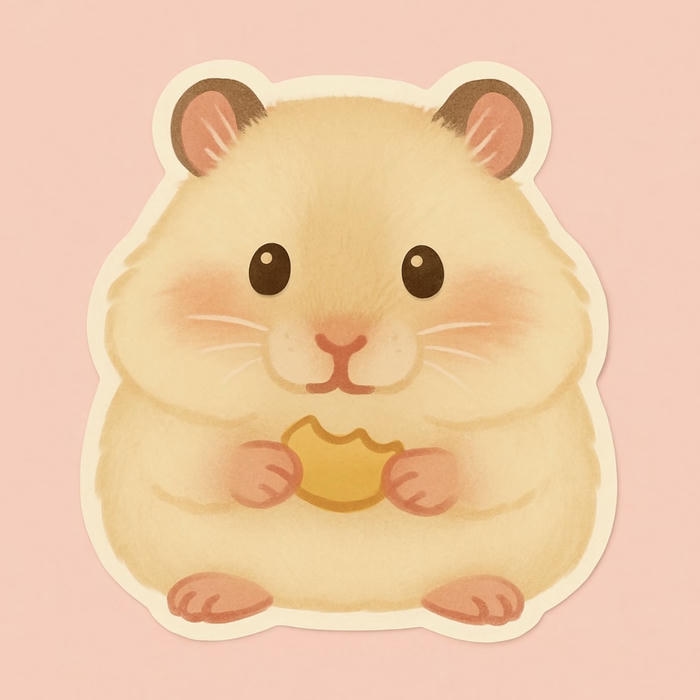 Hình ảnh hamster hoạt hình tạo cảm giác nhẹ nhàng