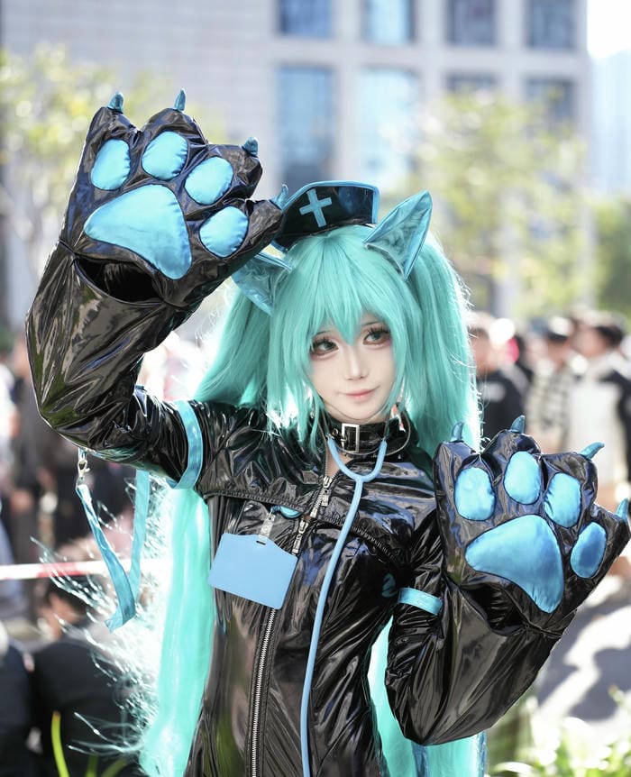 Hình ảnh miku cosplay theo cảm nhận người xem tạo ấn tượng vui vẻ