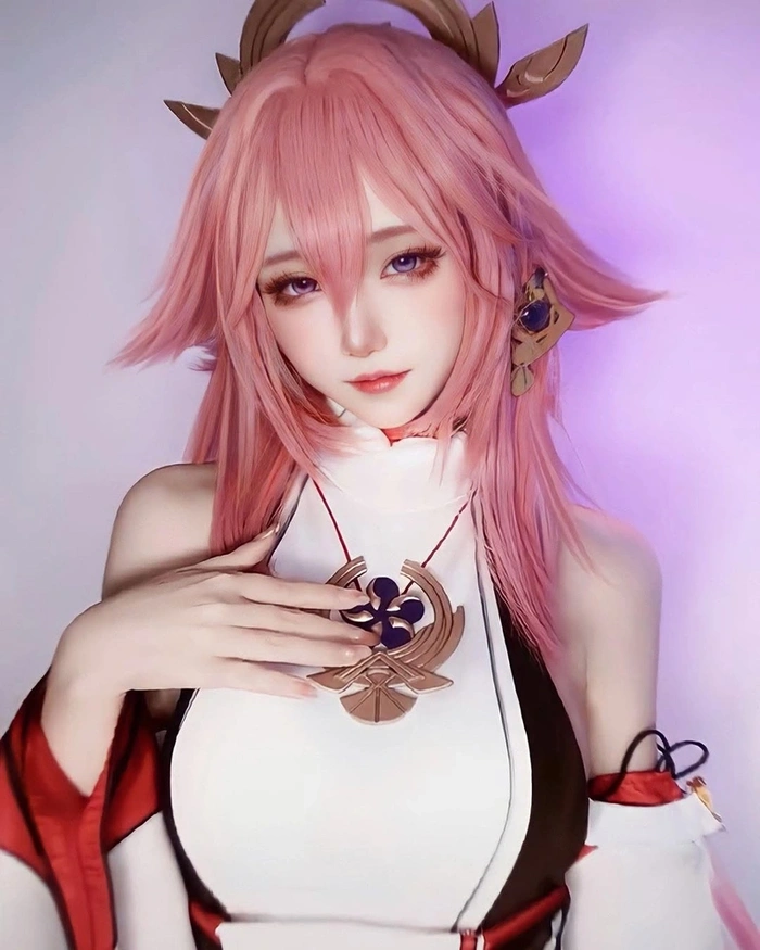 Hình cosplay Yae Miko duyên dáng yêu kiều