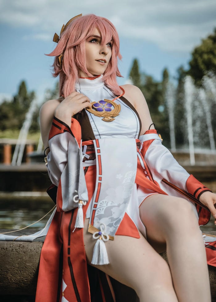 Hình cosplay yae miko mang đến cảm giác tồn tại lâu dài