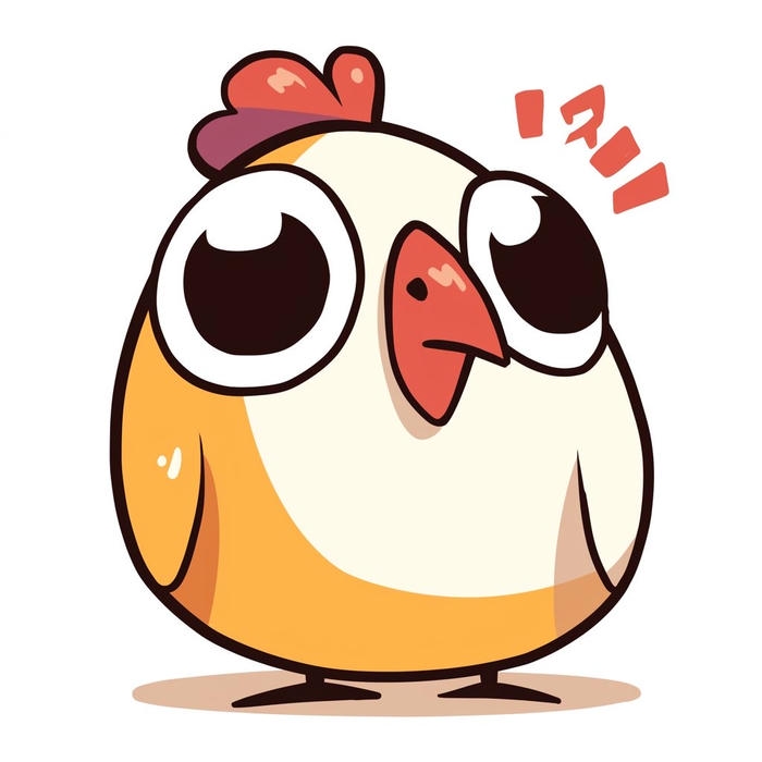 Hình gà chibi dành cho nội dung vui nhộn