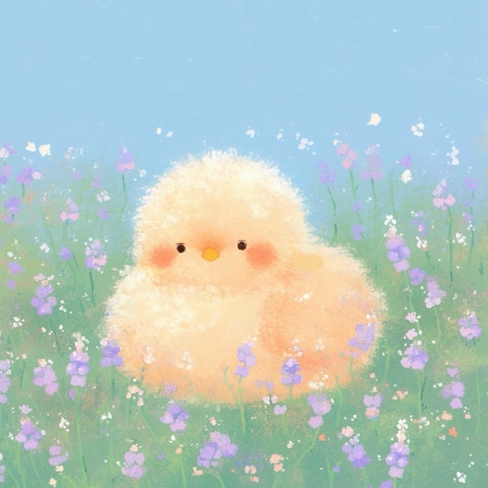 Hình gà chibi phù hợp thiết kế dễ thương