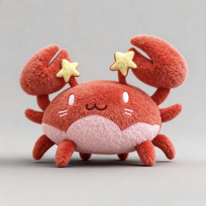 Một chú cua chibi trông khá tinh nghịch