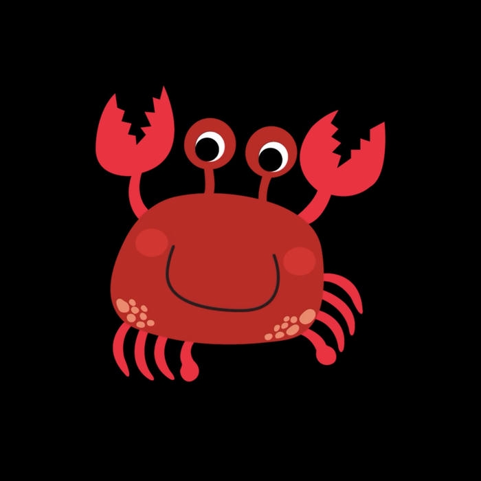 Một con cua chibi khiến khung hình sinh động