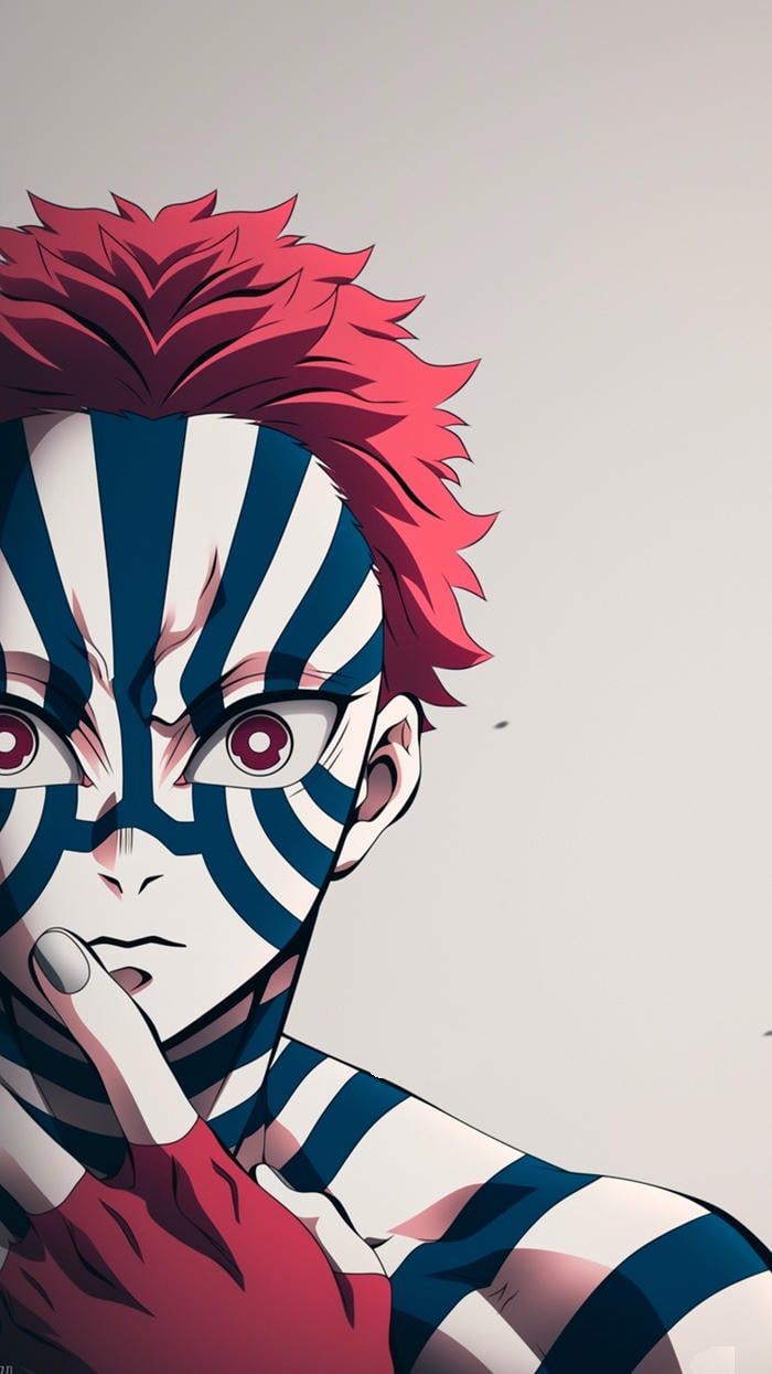 ảnh akaza ánh nhìn tập trung cao