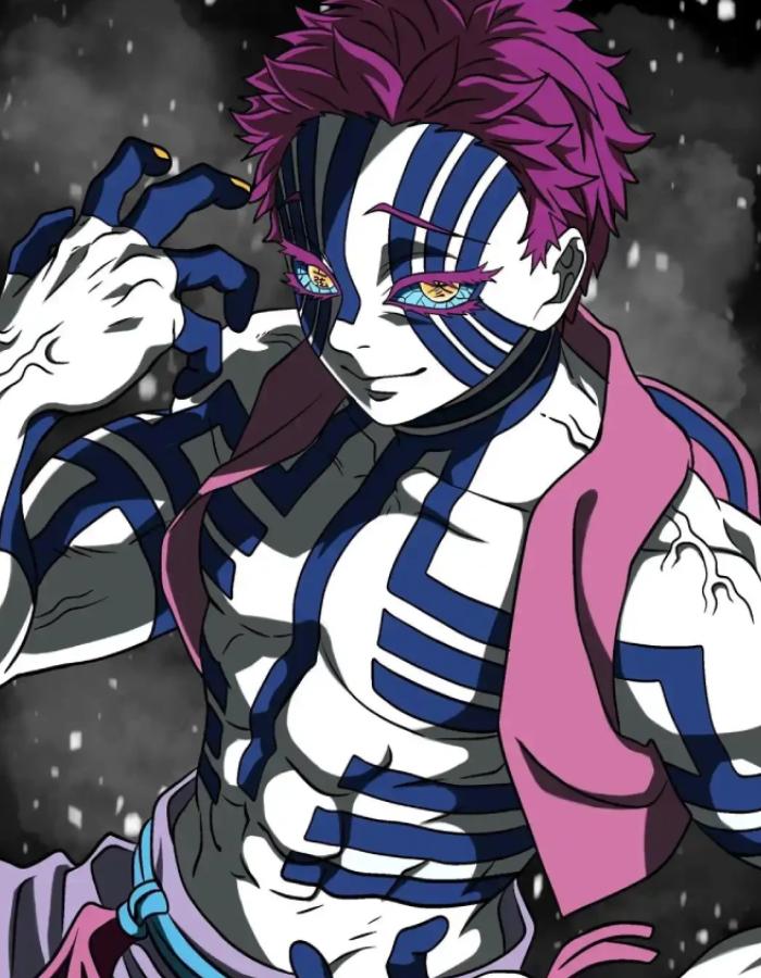 ảnh akaza dáng đứng đầy uy lực