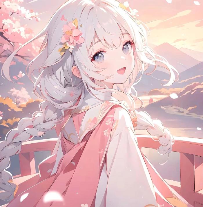 ảnh anime cute nét vẽ má ửng hồng