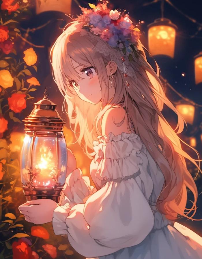 ảnh anime cute tông màu tươi sáng