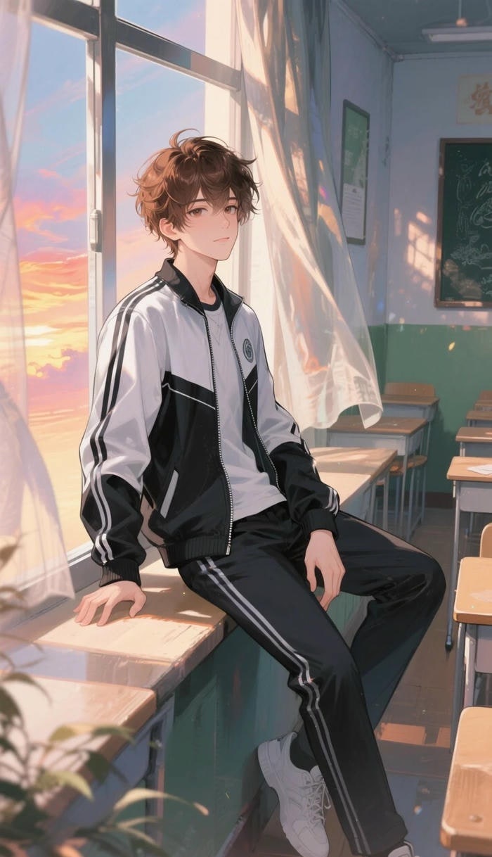 ảnh anime học sinh bối cảnh sân trường