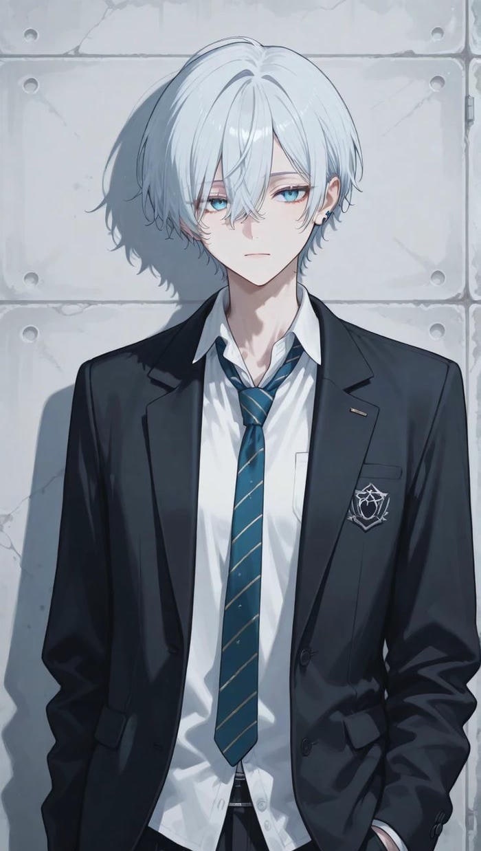 ảnh anime học sinh đứng dáng ngầu