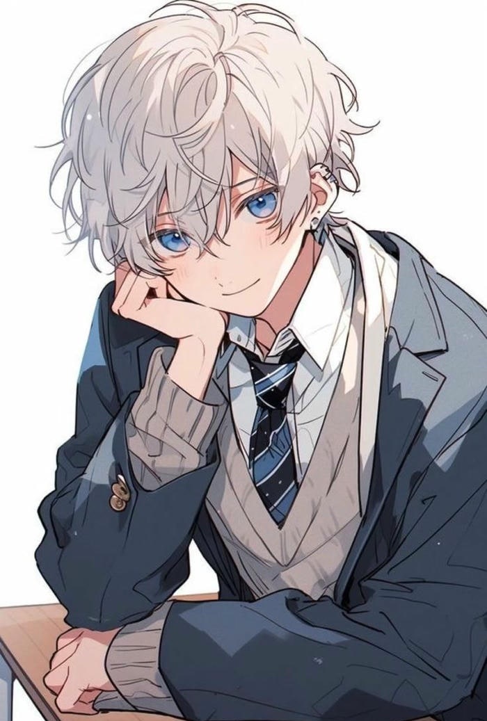 ảnh anime học sinh ngồi trong lớp