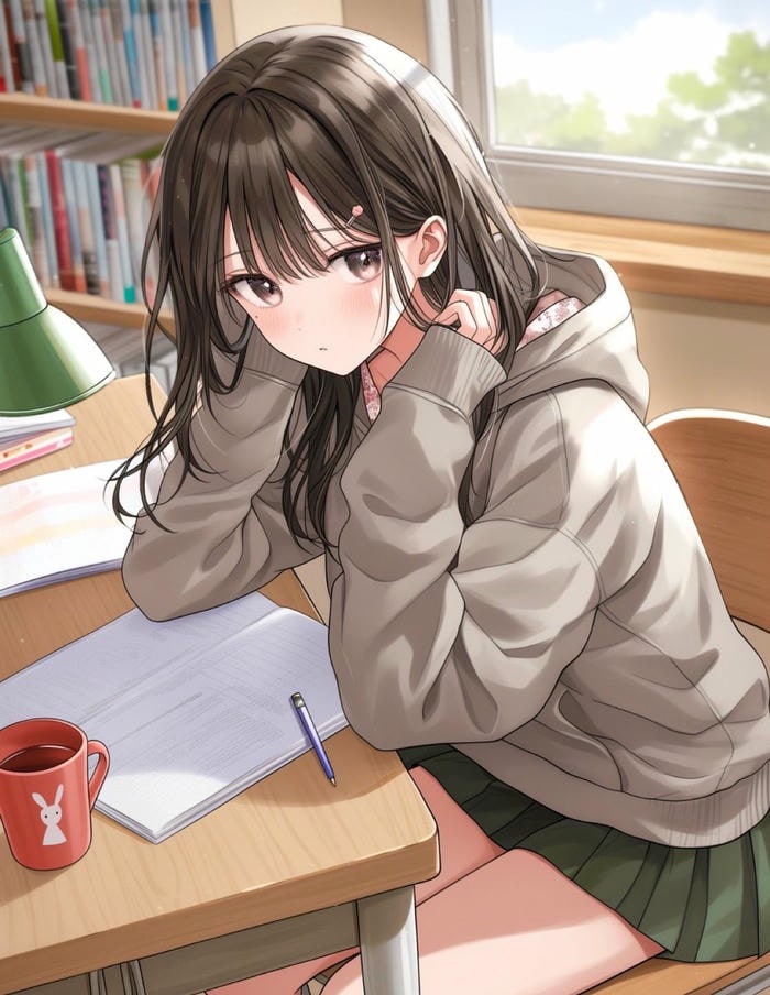 ảnh anime học sinh phong cách học đường