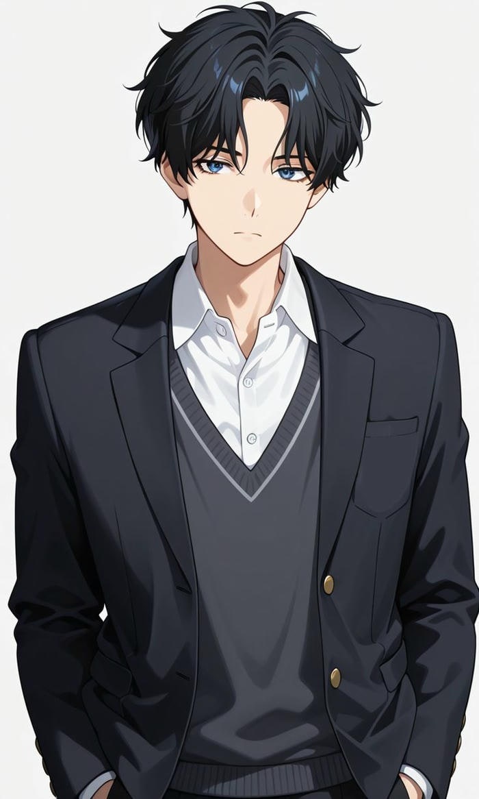 ảnh anime học sinh trong lớp học quen thuộc