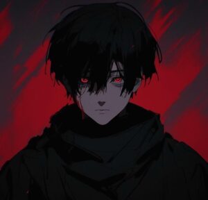 ảnh anime nam buồn ánh nhìn xa xăm