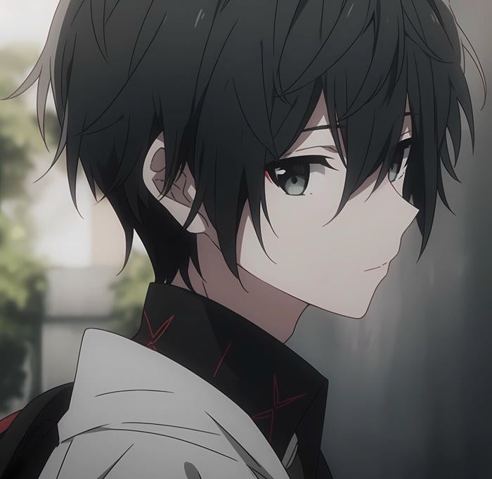 ảnh anime nam buồn vẻ mặt mệt mỏi