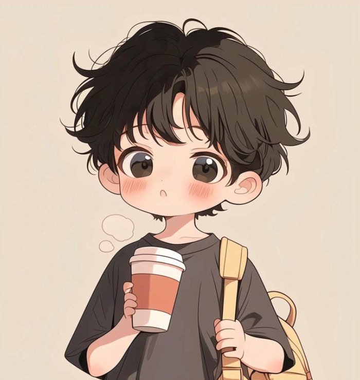 ảnh anime nam chibi cảm giác vui tươi