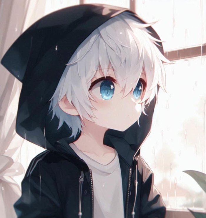 ảnh anime nam chibi dáng vẻ tinh nghịch