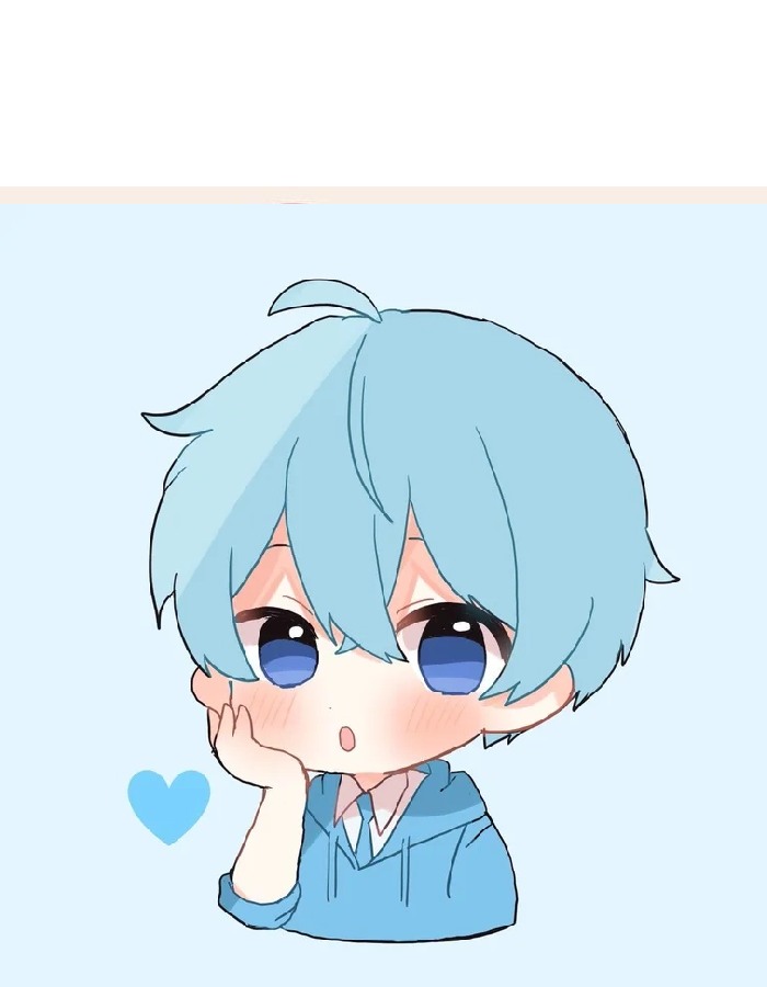 ảnh anime nam chibi nét mặt ngây ngô