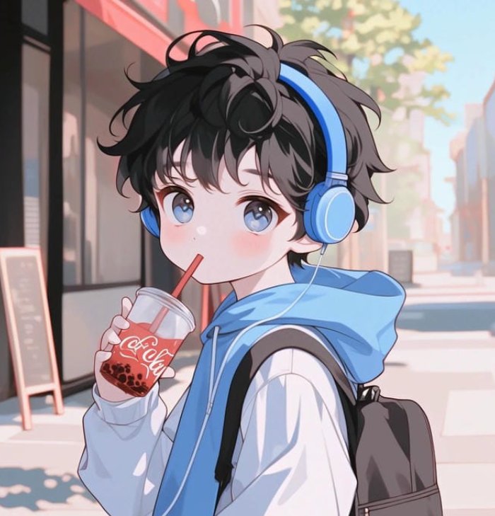 ảnh anime nam chibi thần sắc trẻ trung