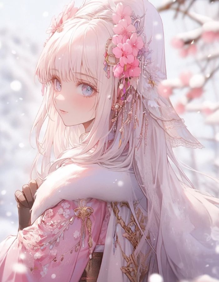 ảnh anime nữ cổ trang nét quý tộc