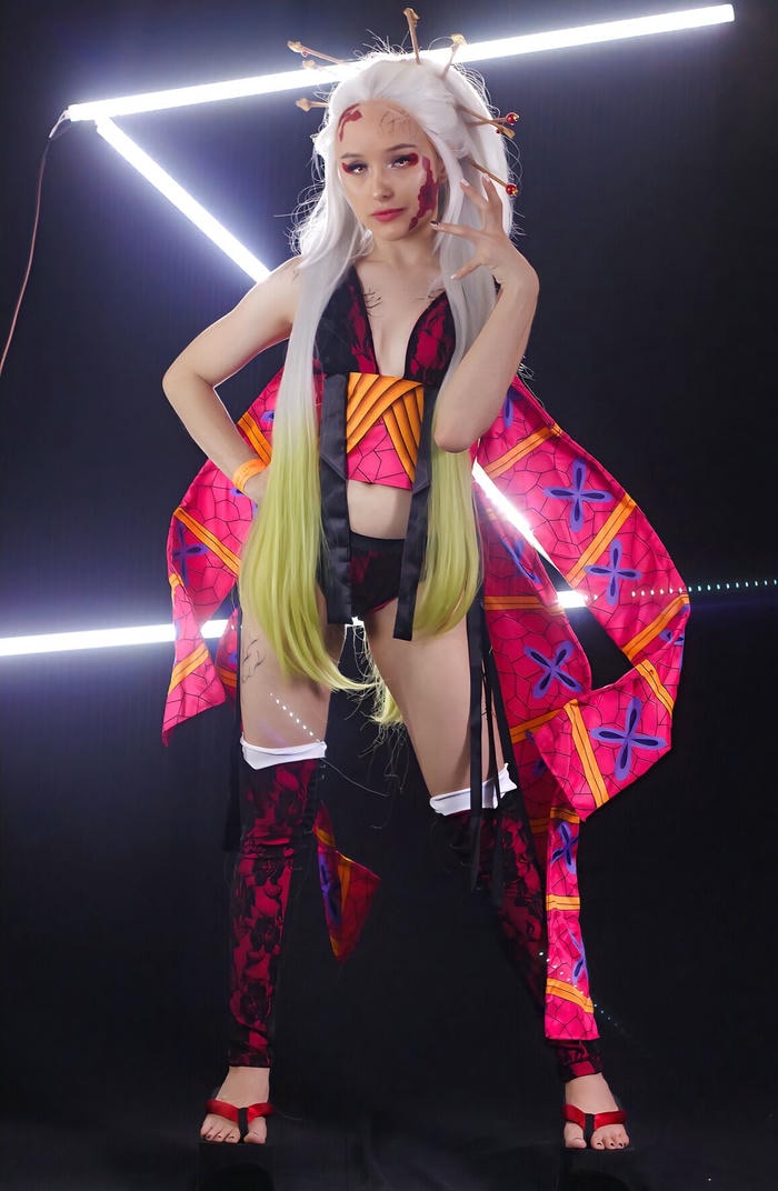 ảnh cosplay Daki họa tiết sắc nét