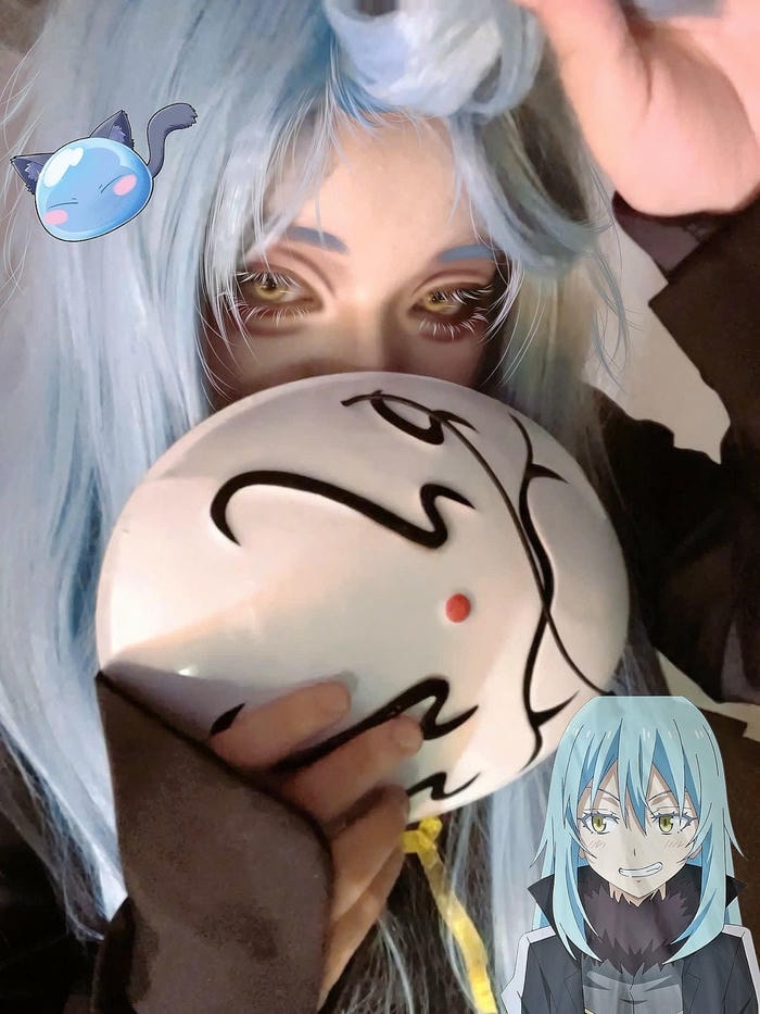 ảnh cosplay Rimuru ánh nhìn bình tĩnh