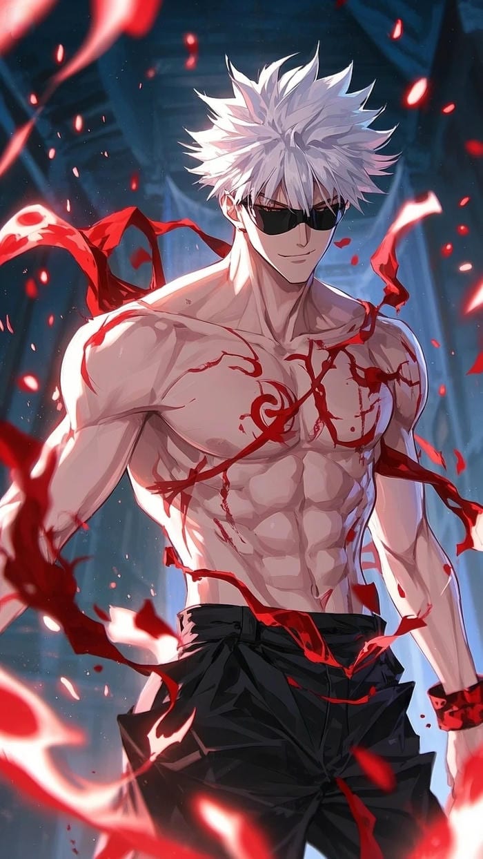 ảnh gojo satoru anime nét đặc trưng