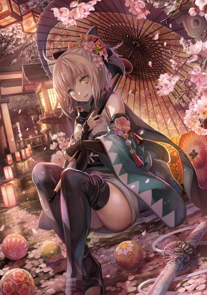 ảnh hình nền anime nữ bố cục sinh động