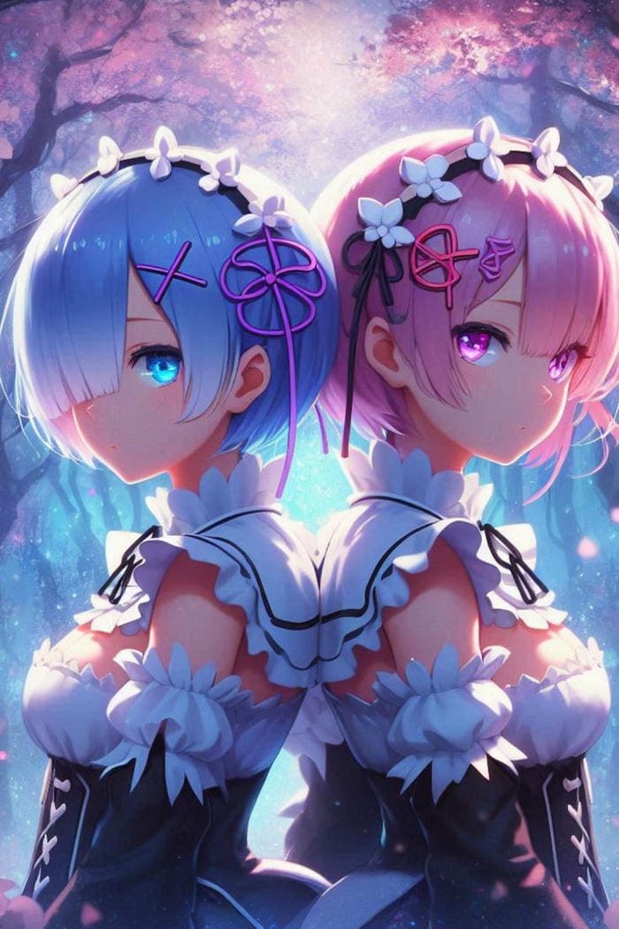 ảnh nhân vật anime nữ hầu gái dễ thương