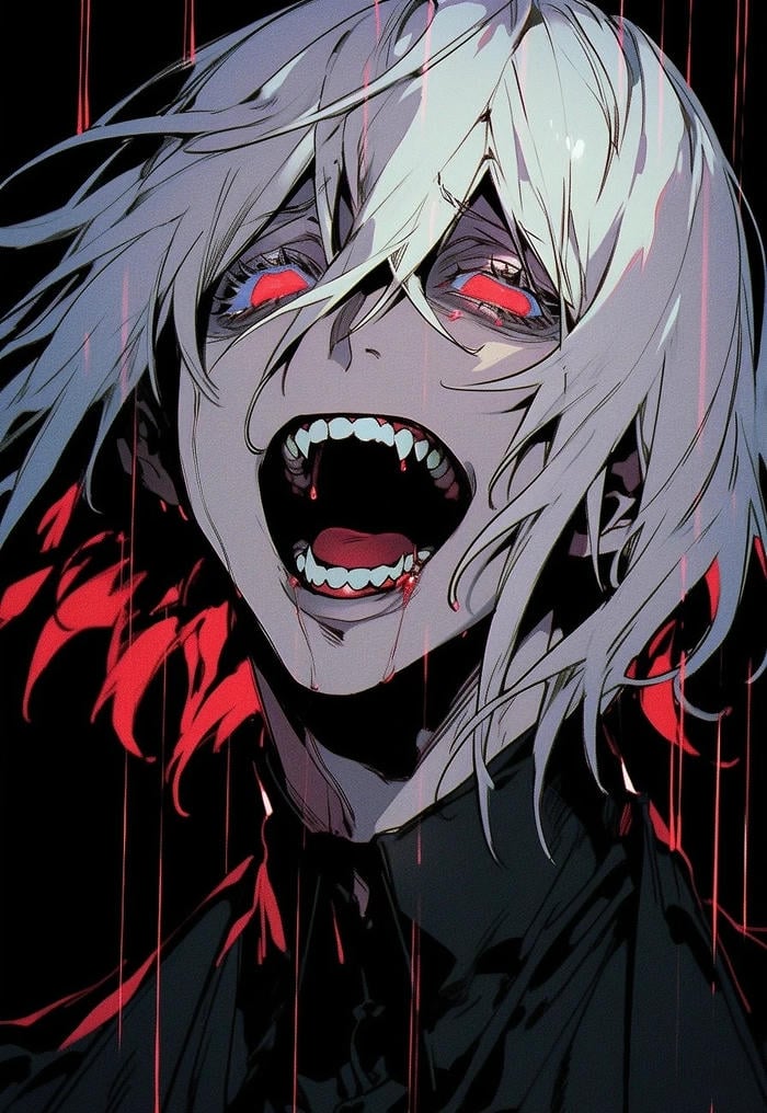 ánh nhìn xa xăm của ảnh anime nam buồn