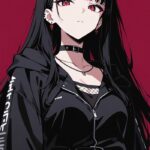 biểu cảm cực ngầu nhân vật anime nữ