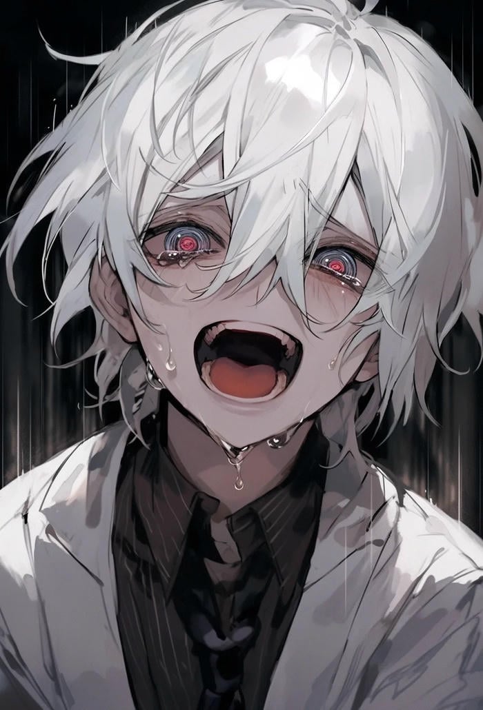 biểu cảm khóc ảnh anime nam buồn