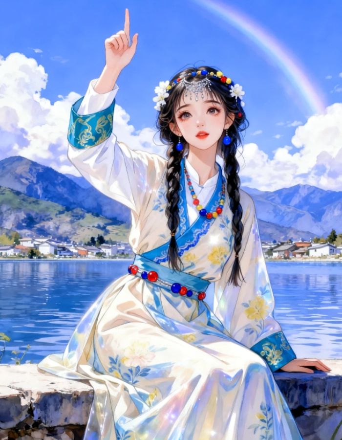 bối cảnh cổ xưa ảnh anime nữ cổ trang