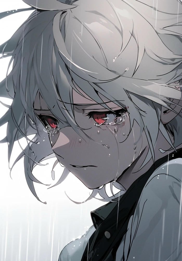 cảm xúc toát ra ảnh anime nam buồn