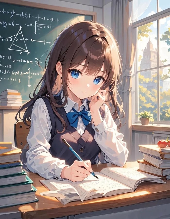 cảnh nhẹ nhàng yên bình ảnh anime học sinh