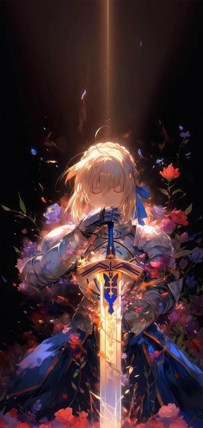 chiến binh ngầu hình nền anime nữ