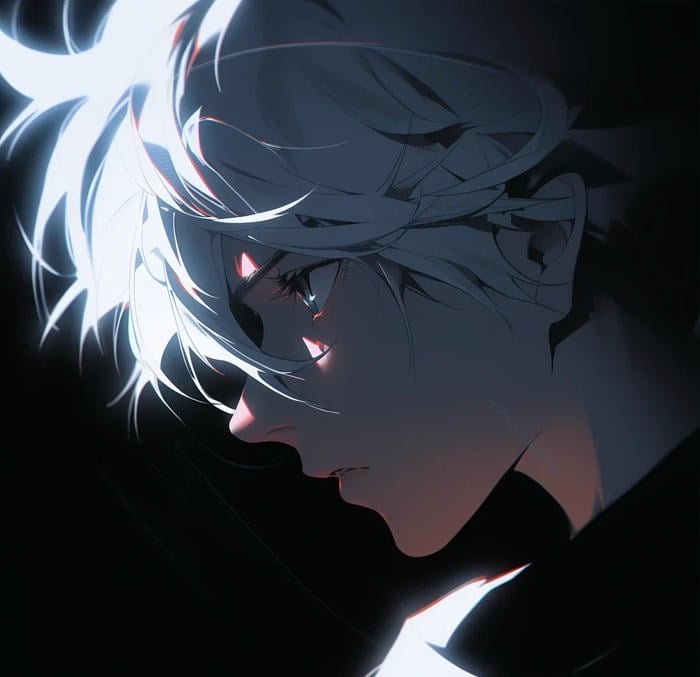 chiều sâu bao trùm ảnh anime nam buồn