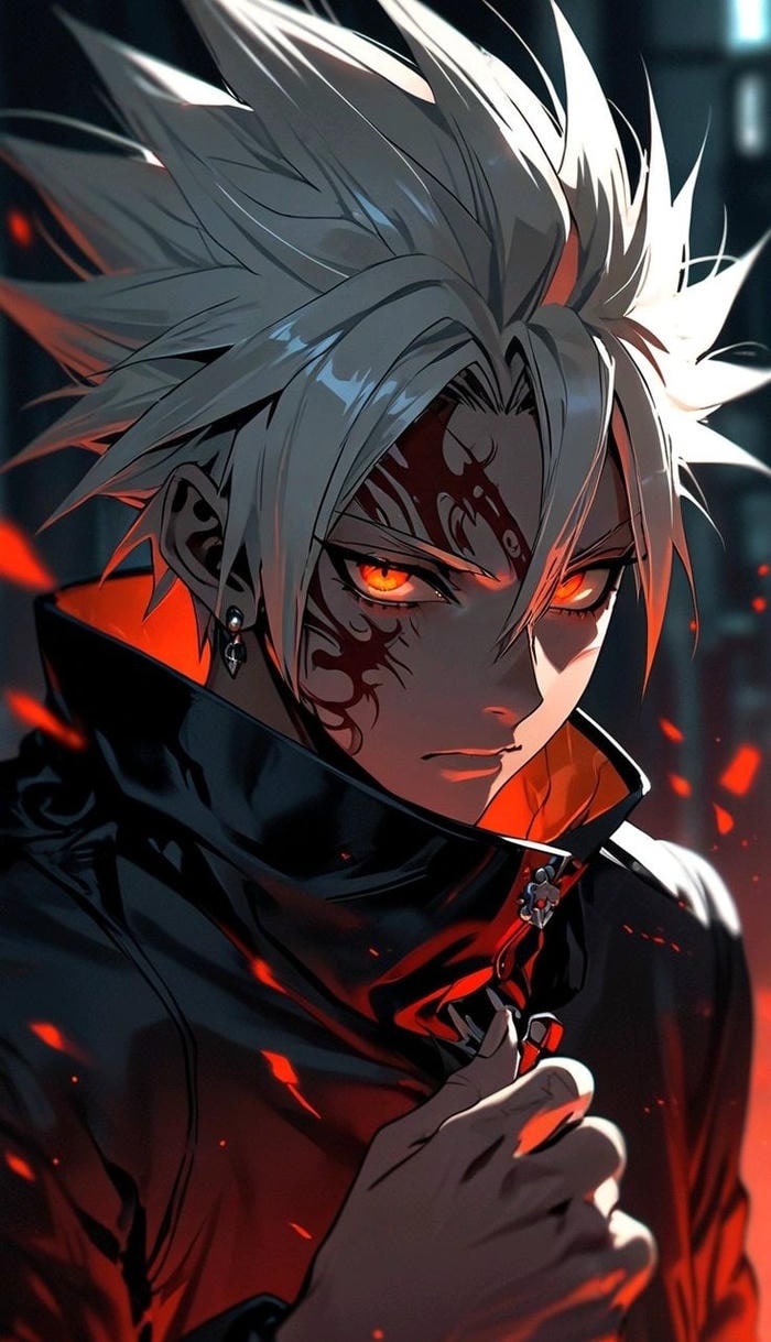 dáng vẻ cô độc ảnh anime nam ngầu