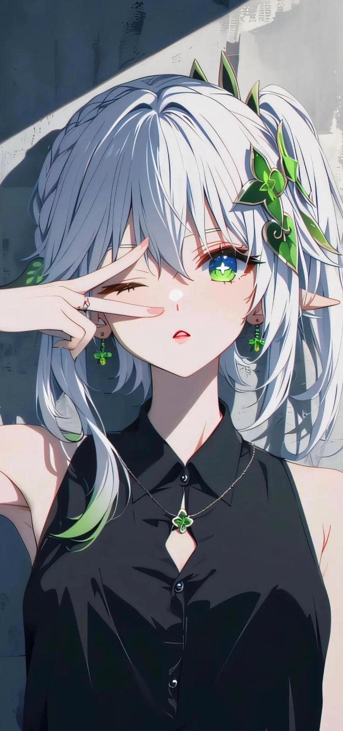 đường nét mềm mại hình nền anime nữ