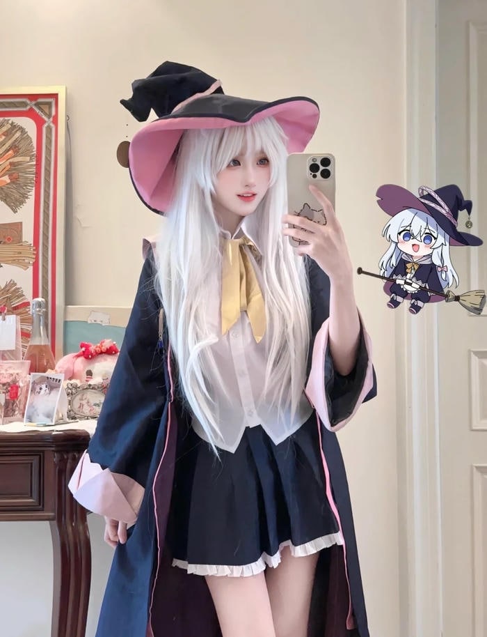 gái xinh cosplay nhân vật anime tạo hình ma pháp