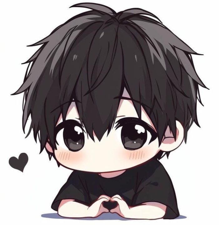 gương mặt đáng yêu ảnh anime nam chibi