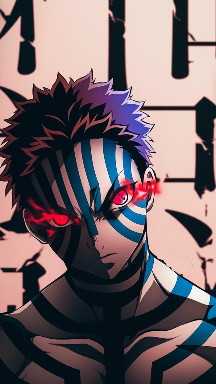 hình ảnh akaza tư thế ra đòn dứt khoát